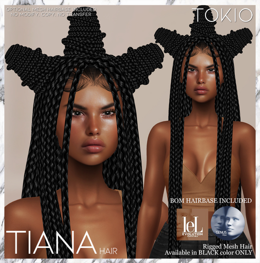 TOKIO Hair - TIANA Alpha Hair - Black