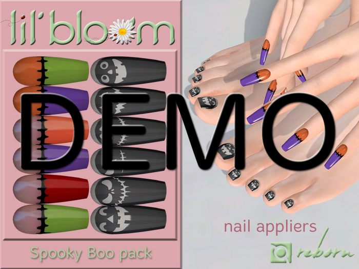 {LB} eBODY - REBORN nail HUD::DEMO Spooky Boo