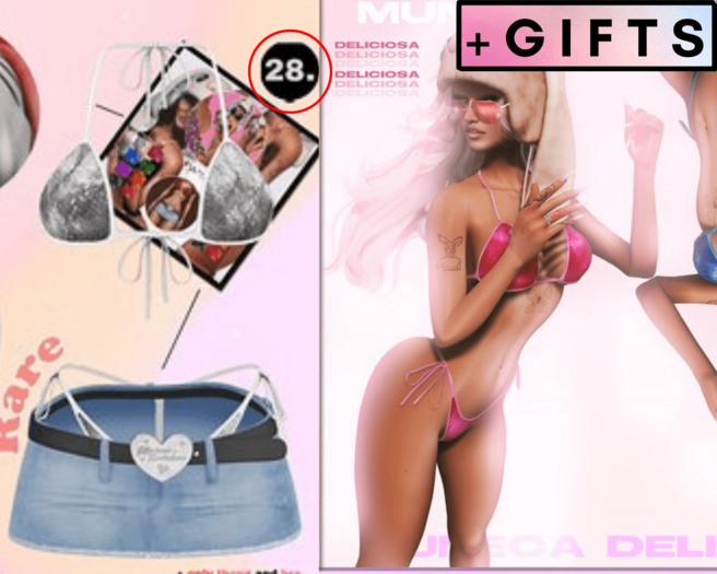 28. Pare.Muneca Deliciosa - The <3 Kini Set RARE (Allsizes)