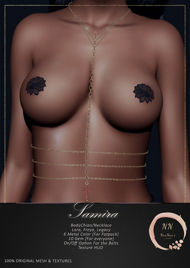 NaaNaa's Samira BodyChain Silver