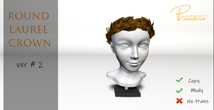..Pandora.. Round Laurel Crown ver #2