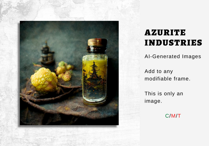 AI Yellow Tincture Potion Bottle III Image