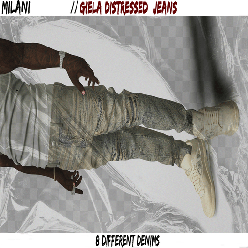 MILANI. GIELA Miri/Panelled Distressed Jeans.