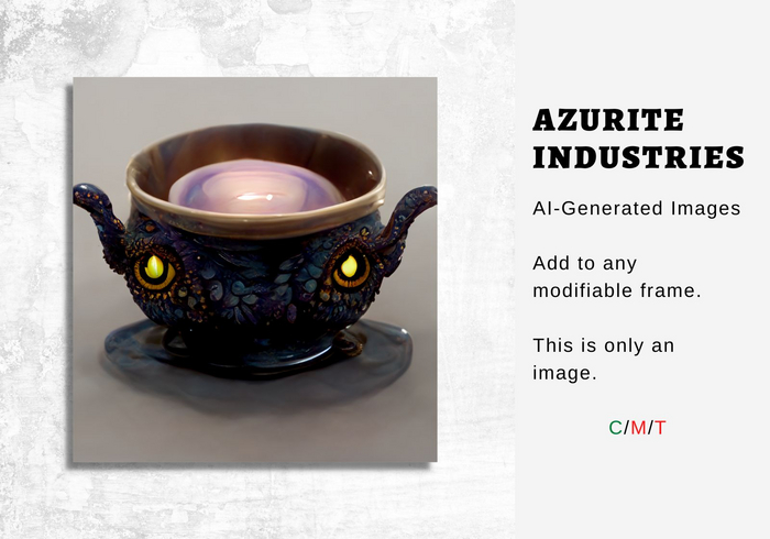 AI Witch's Eyes Tea Cup Image