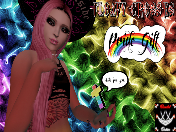 ~[Cannibal Couture]~ Floaty Crosses [PRIDE GIFT]