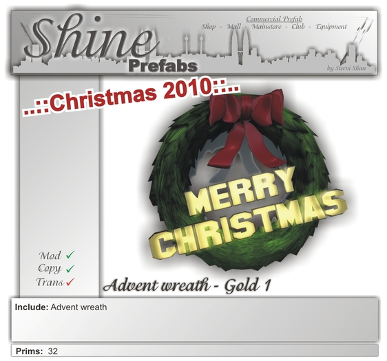 ..::Christmas 2010::.. Advent wreath - Gold 1