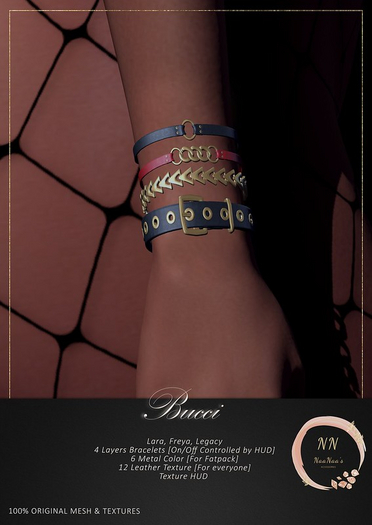 NaaNaa's Bucci Bracelets Set Black