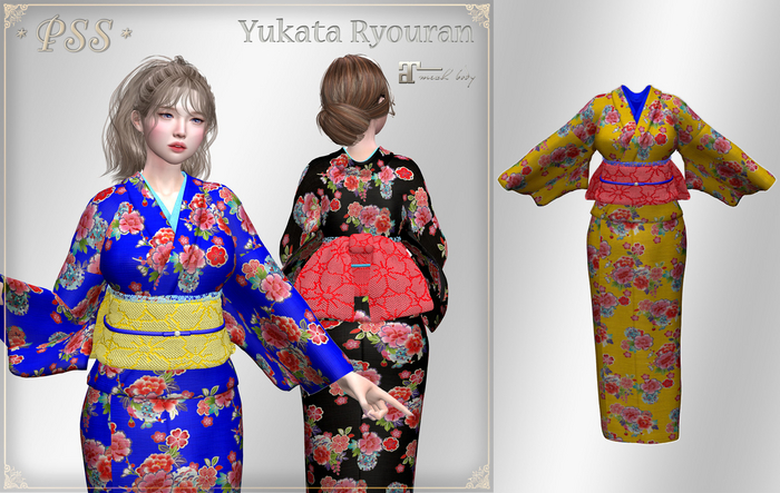 *PSS* Yukata Ryouran Yellow (touch to unpack)