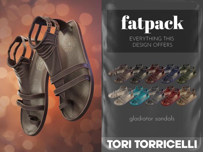 TORI TORRICELLI // Ibiza Gladiator Sandals // FATPACK