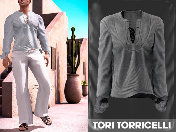 TORI TORRICELLI // Ibiza Chillout Shirts // Gray