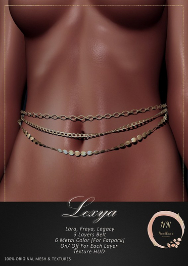NaaNaa's Lexya Chain Belt Gold