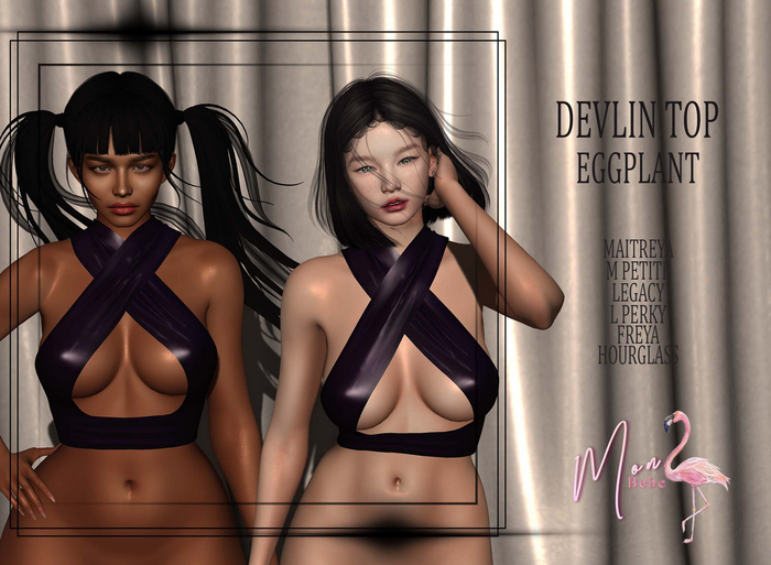 Mon Bebe - Devlin Top - Eggplant