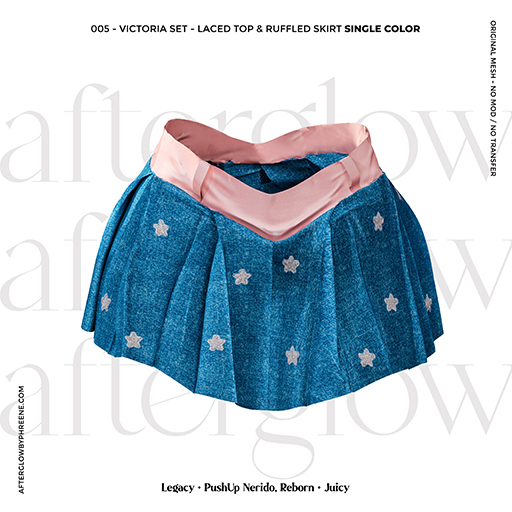 Afterglow - 005 - Victoria Ruffled Skirt - Stars Blush (Boxed)