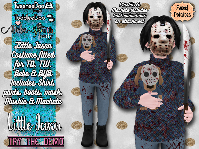 < SP > Little Jason Costume for TD/BEBE/TW/BYB