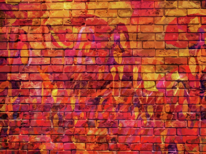 Graffiti Bricks Texture