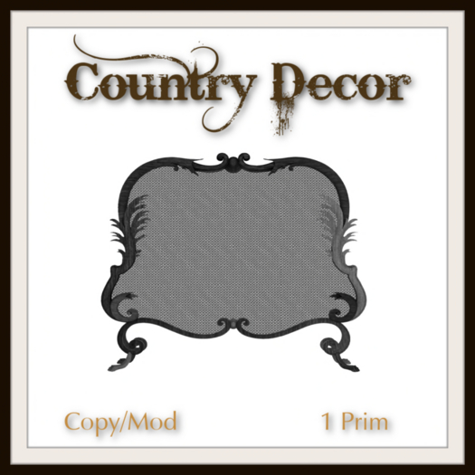 Rustic Firescreen