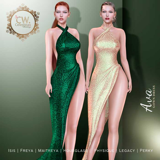 .:(CW):. FATPACK Ava halter dress (Add)