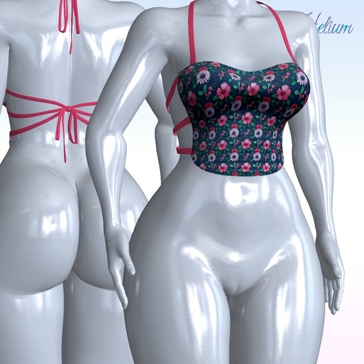 Denim Halter Top