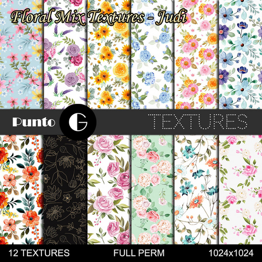 Floral Mix Textures - Judi