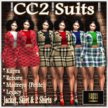 Second Life Marketplace - [R39] CC2 Suit-CCBLK