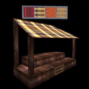 Stalls Texture Second Life Marketplace - Market stalls bundles change texture マーケット