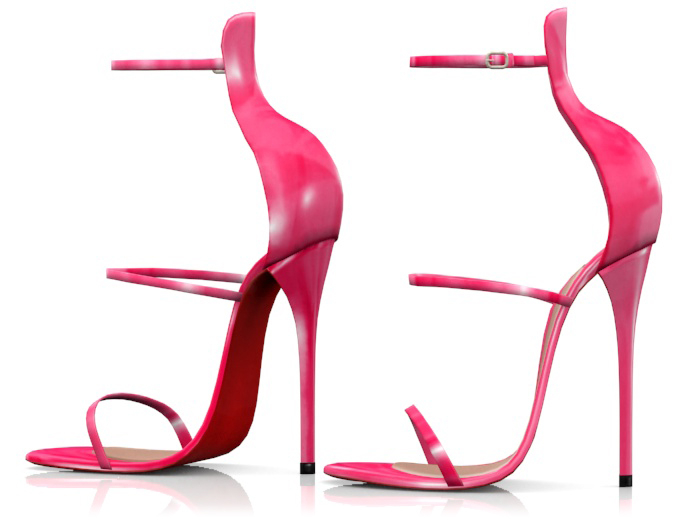 Garbaggio // Leeja Sandals - Fuchsia