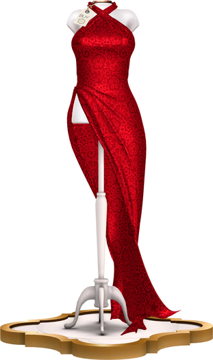 .:(CW):. Ava halter dress Cherry (Add)