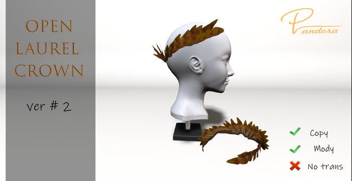 ..Pandora.. Open Laurel Crown ver #2