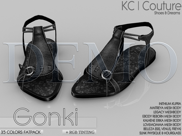 *DEMO* -KC- GONKI SANDALS / 35 COLORS FATPACK
