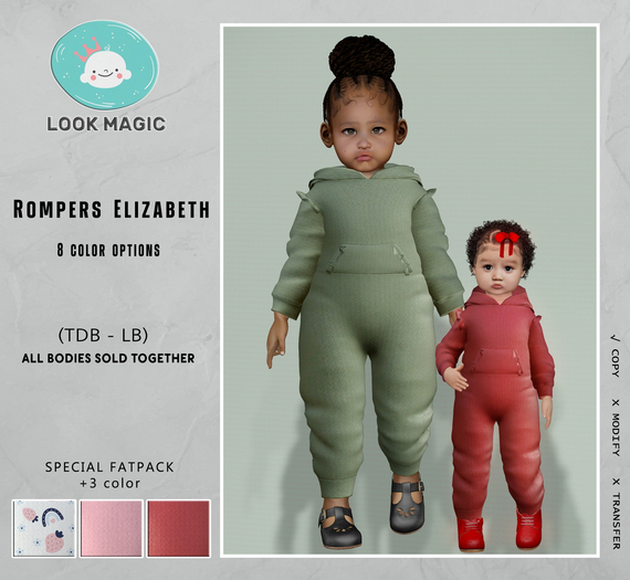 [LOOK MAGIC] Rompers Elizabeth brown_LB/TD (add )
