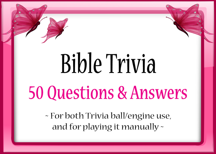 *Butterflies & Unicorns* ~ Bible Trivia (Unpack)