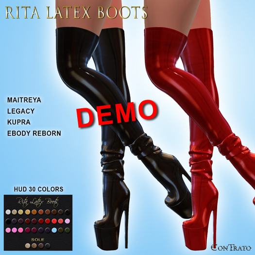 [ConTrato] Rita Latex Boots DEMO