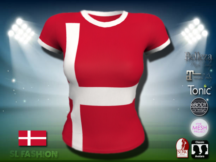 Shirt (F) Flag - Denmark