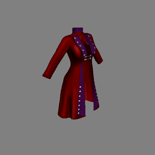 Red Pirate Queen Slink Coat