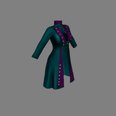 Teal Pirate Queen Slink Coat