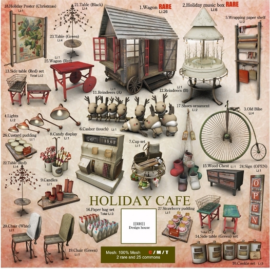 10 [[RH]] HOLIDAY CAFE-Cookie set