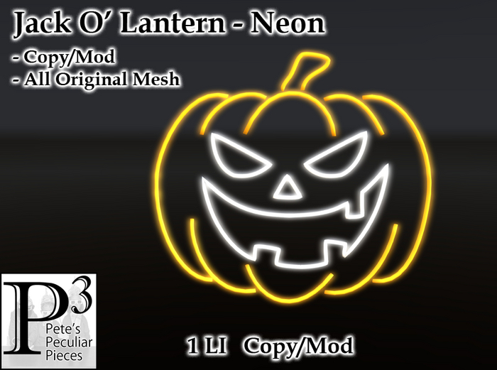 [P3] - Neon Jack O' Lantern