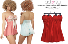adorsy - Miranda Romper Deep Red - Maitreya/Legacy-Nerido/Lara Petite/Kupra/Reborn-Juicy