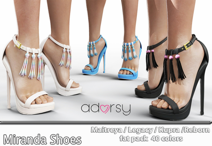 adorsy - Miranda Shoes Fatpack - Maitreya/Legacy/Kupra