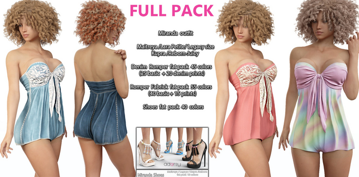 adorsy - Miranda SET BUY ALL PACK - Maitreya/Legacy-Nerido/Lara Petite/Kupra/Reborn-Juicy