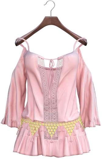 adorsy - Santorini Dress Soft Pink - Maitreya/Legacy-Nerido/Lara Petite/Kupra/Reborn-Juicy