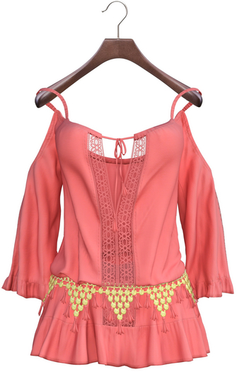 adorsy - Santorini Dress Coral - Maitreya/Legacy-Nerido/Lara Petite/Kupra/Reborn-Juicy