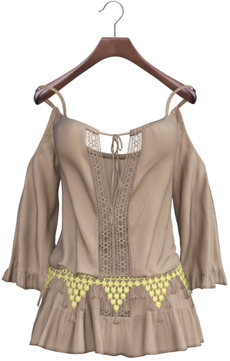 adorsy - Santorini Dress Brown - Maitreya/Legacy-Nerido/Lara Petite/Kupra/Reborn-Juicy