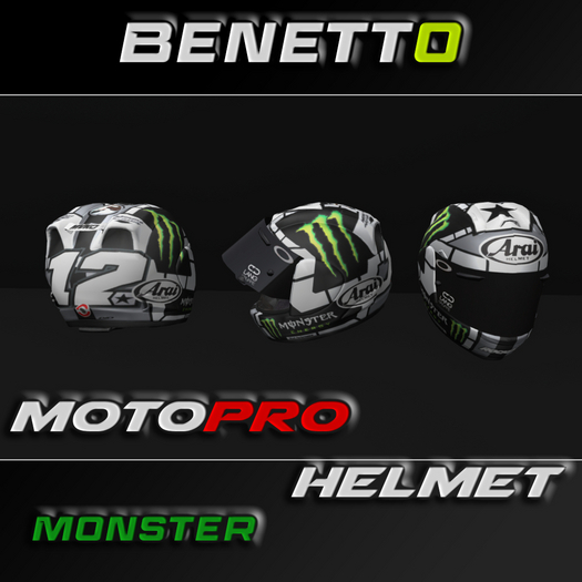 Benetto // MotoPro Helmet - Monster\\ 