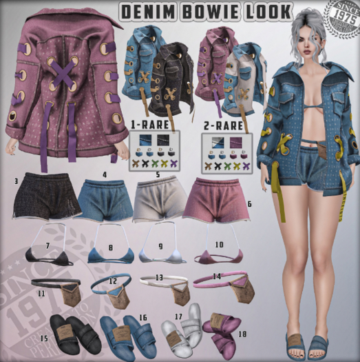 02.[Since1975] Denim Bowie Jacket- (maitreya) RARE