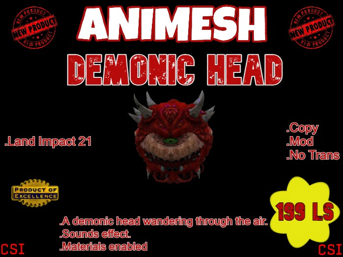 AniMesh Demonic Head (box)