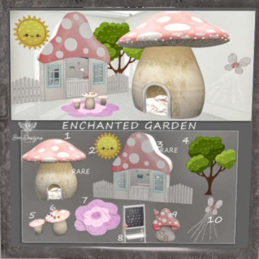 01 Bee Designs Enchanted Garden RARE