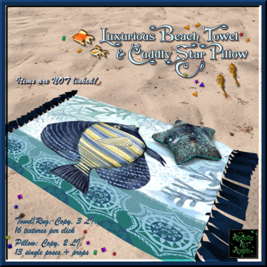 Luxurious Beach Towel & Cuddly Star Pillow