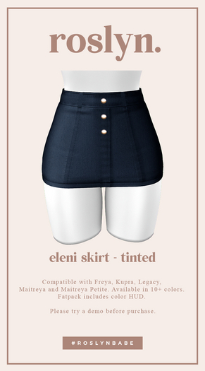 roslyn. eleni skirt. tinted [unpack]