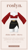 roslyn. eloise outfit. cherry [unpack]